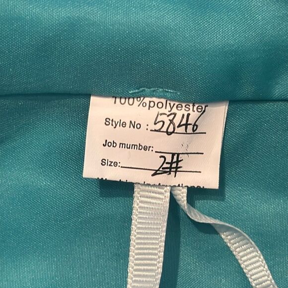 Women’s Blue Mermaid Fit Prom Party Dress Sparkly Sequins Leg Slit Size 2 NEW - Picture 11 of 11